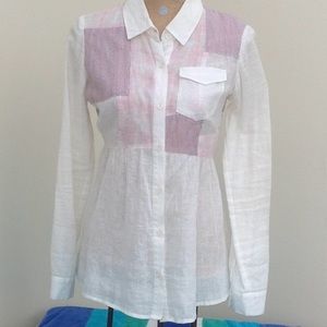 Free People Linen Blouse
